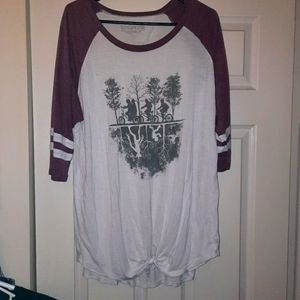Stranger Things tshirt.